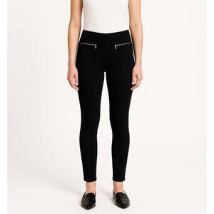 Roberto Cavalli Womens Black Skinny Pants With Zipper Pockets Size 8